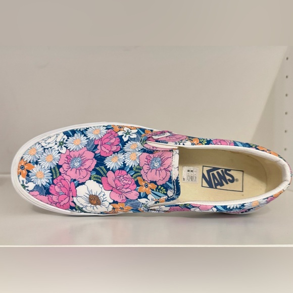 Vans “Of The Wall” Colorful Floral Classic Slip-On Shoes Size:Men’s 10 - Picture 10 of 10